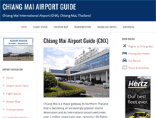 Tablet Screenshot of chiangmaiairportonline.com